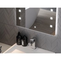 Obdélníkové zrcadlo MEXEN NER 100x80 cm - s LED podsvícením a vyhříváním, 9809-100-080-611-00