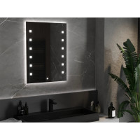 Obdélníkové zrcadlo MEXEN NER 60x80 cm - s LED podsvícením a vyhříváním, 9809-060-080-611-00