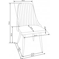 Jídelní židle MONA - světla šedá