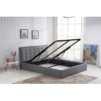 Čalouněná postel PADRE 200x160 cm - šedá
