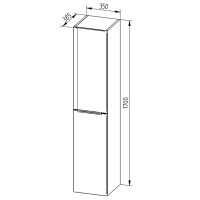 Koupelnová závěsná skříňka MAILO 170 cm - vysoká