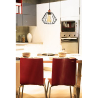 Stropní svítidlo SIENA long - černé/rose gold