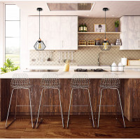 Stropní svítidlo SIENA long - černé/rose gold