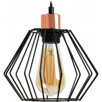 Stropní svítidlo SIENA long - černé/rose gold