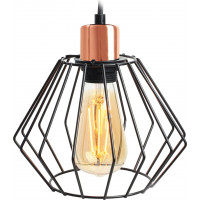 Stropní svítidlo SIENA long - černé/rose gold