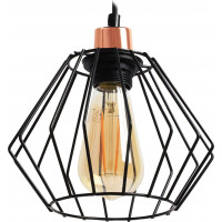 Stropní svítidlo SIENA long - černé/rose gold