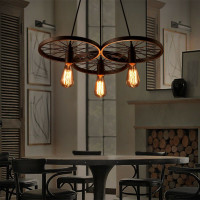 Stropní svítidlo LOFT WHEEL 3 - černé