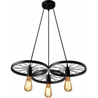 Stropní svítidlo LOFT WHEEL 3 - černé