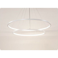 Stropní LED svítidlo VEGAS - 38W - kruhy 20+40 cm + ovladač