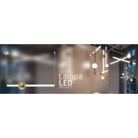 Stropní LED svítidlo BAR horizontální - 12W - zlaté