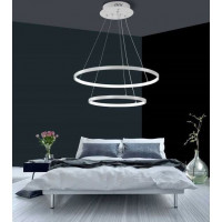 Stropní LED svítidlo VEGAS - 38W - kruhy 20+40 cm + ovladač