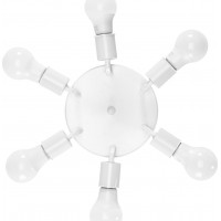Stropní svítidlo HEXA round - 24,5x24,5x4,5 cm - bílé