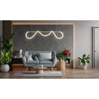 Stropní LED svítidlo CURVE maxi - 60W - zlaté