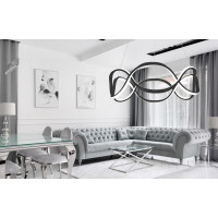 Stropní LED svítidlo PULSE 120W - černé + ovladač