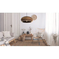 Stropní svítidlo BOHO cardboard - kartonové/černé