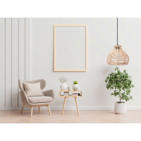 Stropní svítidlo BOHO small bulb - bambusové/černé