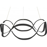 Stropní LED svítidlo PULSE 120W - černé + ovladač