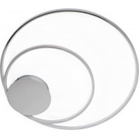 Stropní LED svítidlo CIRCLES - 110W - chromové - s ovladačem