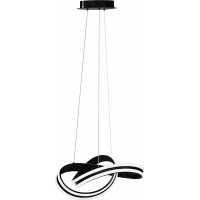Stropní LED svítidlo STRIPE 100W - černé + ovladač