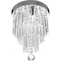 Stropní křišťálové svítidlo CRYSTAL icicle - 35 cm - chromové