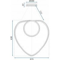 Stropní LED svítidlo HAZELNUT 70W - zlaté + ovladač