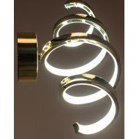 Nástěnné LED svítidlo VORTEX long - 18W - zlaté