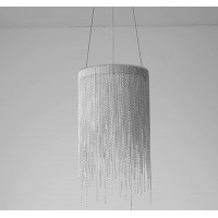 Stropní LED křišťálové svítidlo WATERFALL - 10W - chromové