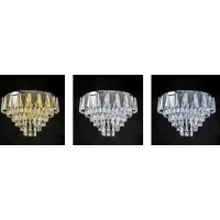 Stropní LED křišťálové svítidlo PYRAMID - 108W - s ovladačem