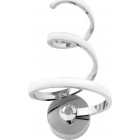 Nástěnné LED svítidlo VORTEX half - 18W - chromové