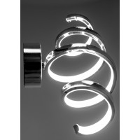 Nástěnné LED svítidlo VORTEX long - 18W - chromové