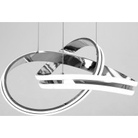 Stropní LED svítidlo STRIPE 100W - chromové + ovladač