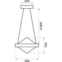 Stropní LED křišťálové svítidlo KORDILLER - 112W - chromové - s ovladačem