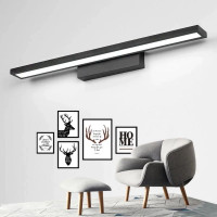 Nástěnné LED svítidlo nad zrcadlo FLAT - 60 cm - 7W - černé