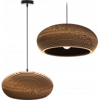 Stropní svítidlo BOHO cardboard - kartonové/černé