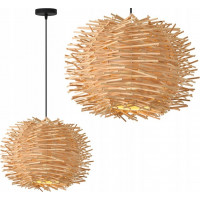 Stropní svítidlo BOHO nest round - bambusové/černé