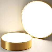 Stropní svítidlo COLE round - 40x40x8 cm - zlaté