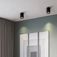 Stropní svítidlo DOT s výklopnou čočkou - černé