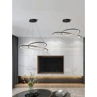 Stropní LED svítidlo ROLLY 75W - černé + ovladač