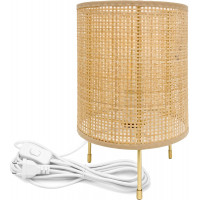 Stolní lampička BOHO net- E27 - bambus/kov