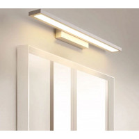 Nástěnné LED svítidlo nad zrcadlo FLAT - 40 cm - 7W - chromové