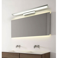 Nástěnné LED svítidlo nad zrcadlo FLAT - 40 cm - 7W - chromové