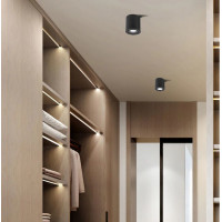 Stropní svítidlo DOT s výklopnou čočkou - černé