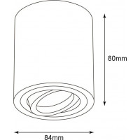 Stropní svítidlo DOT s výklopnou čočkou - černé