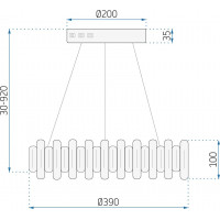 Stropní LED křišťálové svítidlo CROWN - 40W - chromové - s ovladačem