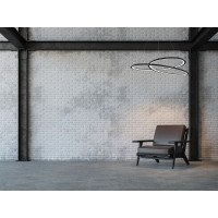 Stropní LED svítidlo ROLLY 75W - černé + ovladač