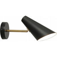 Nástěnné svítidlo SPY straight - černé/zlaté