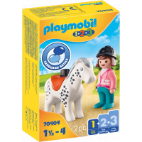 PLAYMOBIL® 1.2.3 70404 Jezdkyně s koněm
