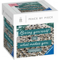 RAVENSBURGER Puzzle Peace by Piece: Beeing yourself is what makes you unique 99 dílků