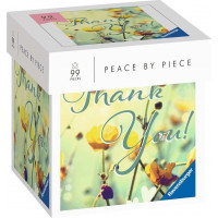 RAVENSBURGER Puzzle Peace by Piece: Thank you 99 dílků