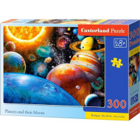 CASTORLAND Puzzle Planety a jejich měsíce 300 dílků